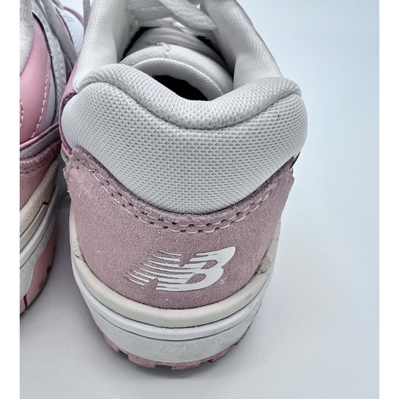 New Balance Shoes Womens Sz 5 550 Pink Suede White Leather GSB550CD - Picture 10 of 14
